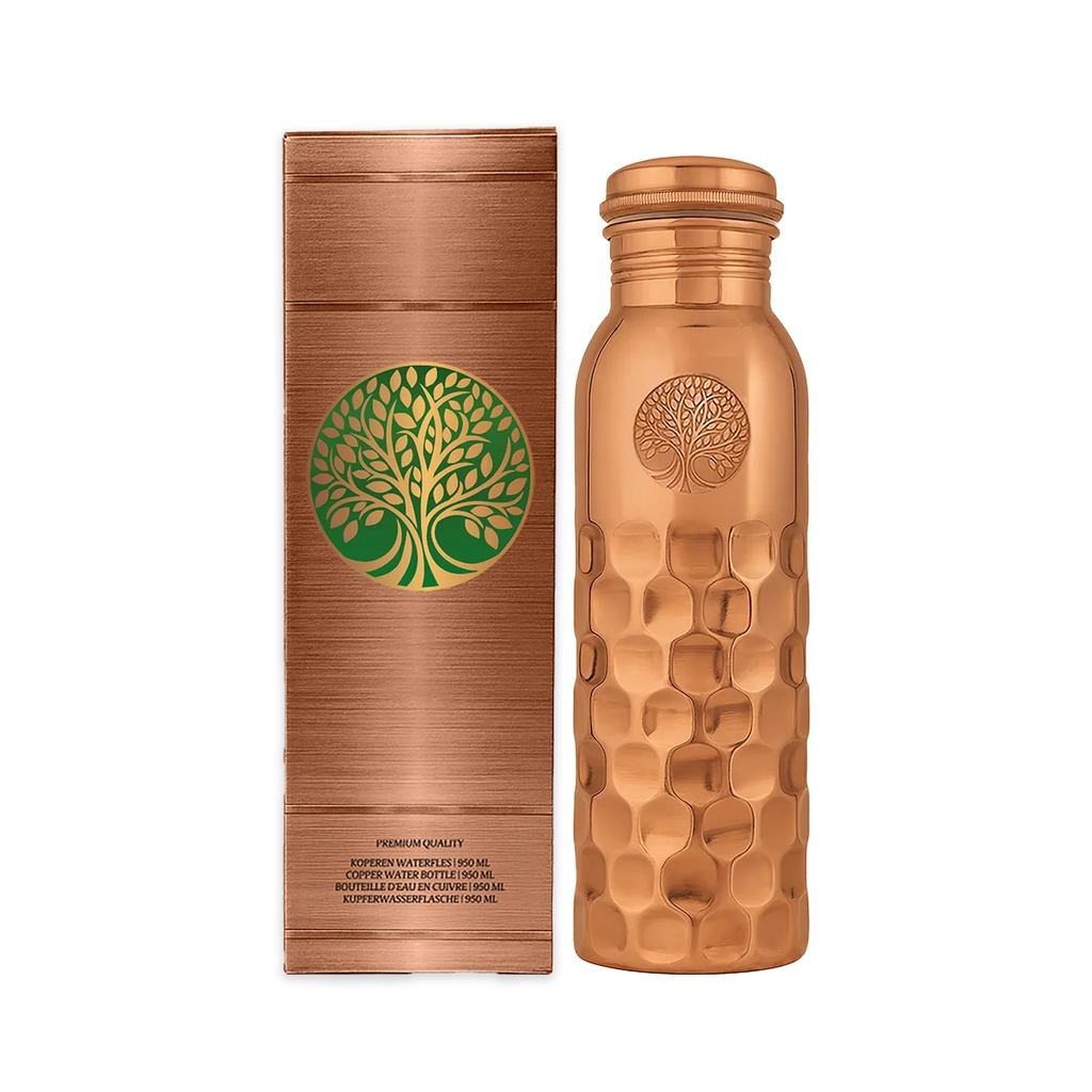 Bouteille d'eau 100% cuivre pur
