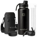 Bouteille isotherme en acier inoxydable – Noir