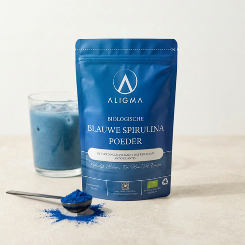 Biologische Blauwe Spirulina poeder 75 gram - Nutrition Geeks Supplementen en Shilajit-levering
