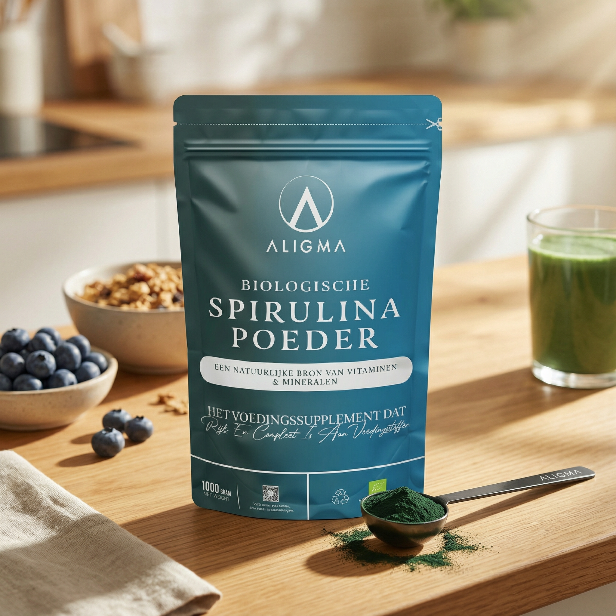 Biologische Spirulina poeder
