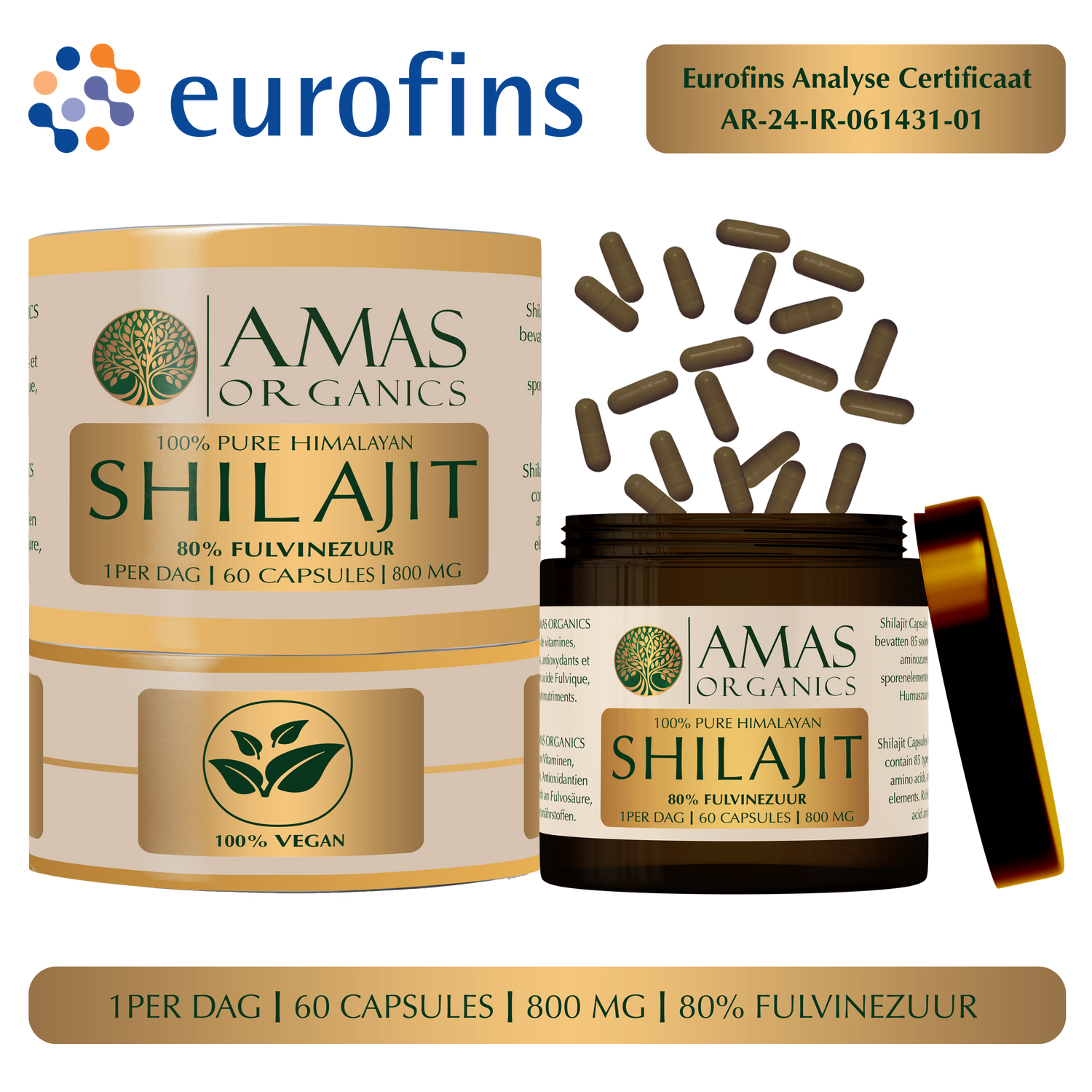 100% PURE HIMALAYAN SHILAJIT CAPSULES