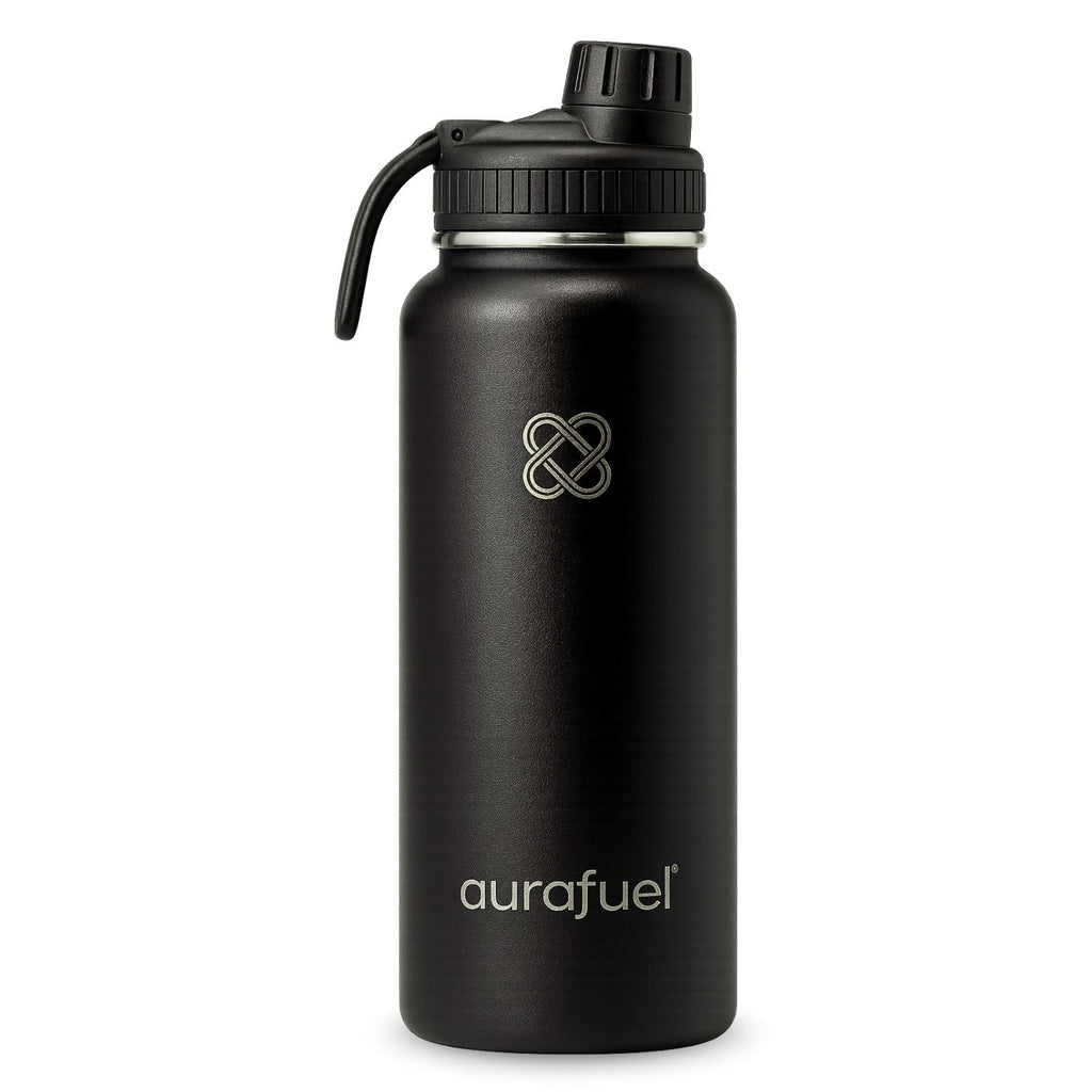 Bouteille isotherme en acier inoxydable – Noir